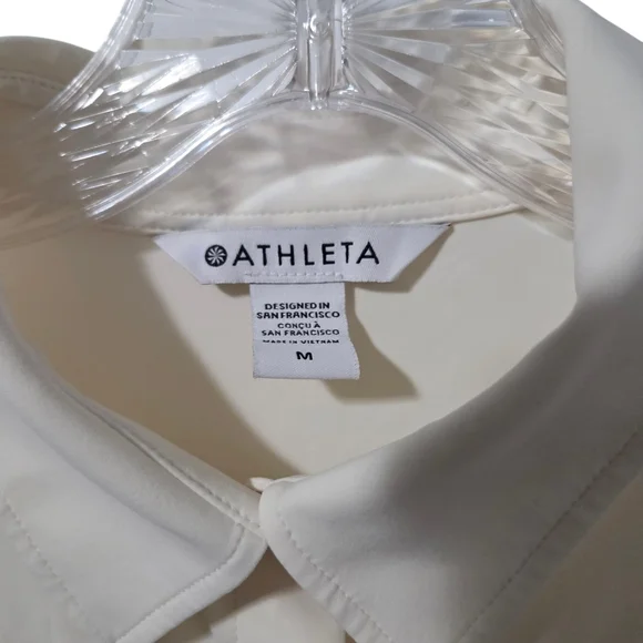 Athleta Cosmic Layer Dress midi length button front dress M - Picture 4 of 7